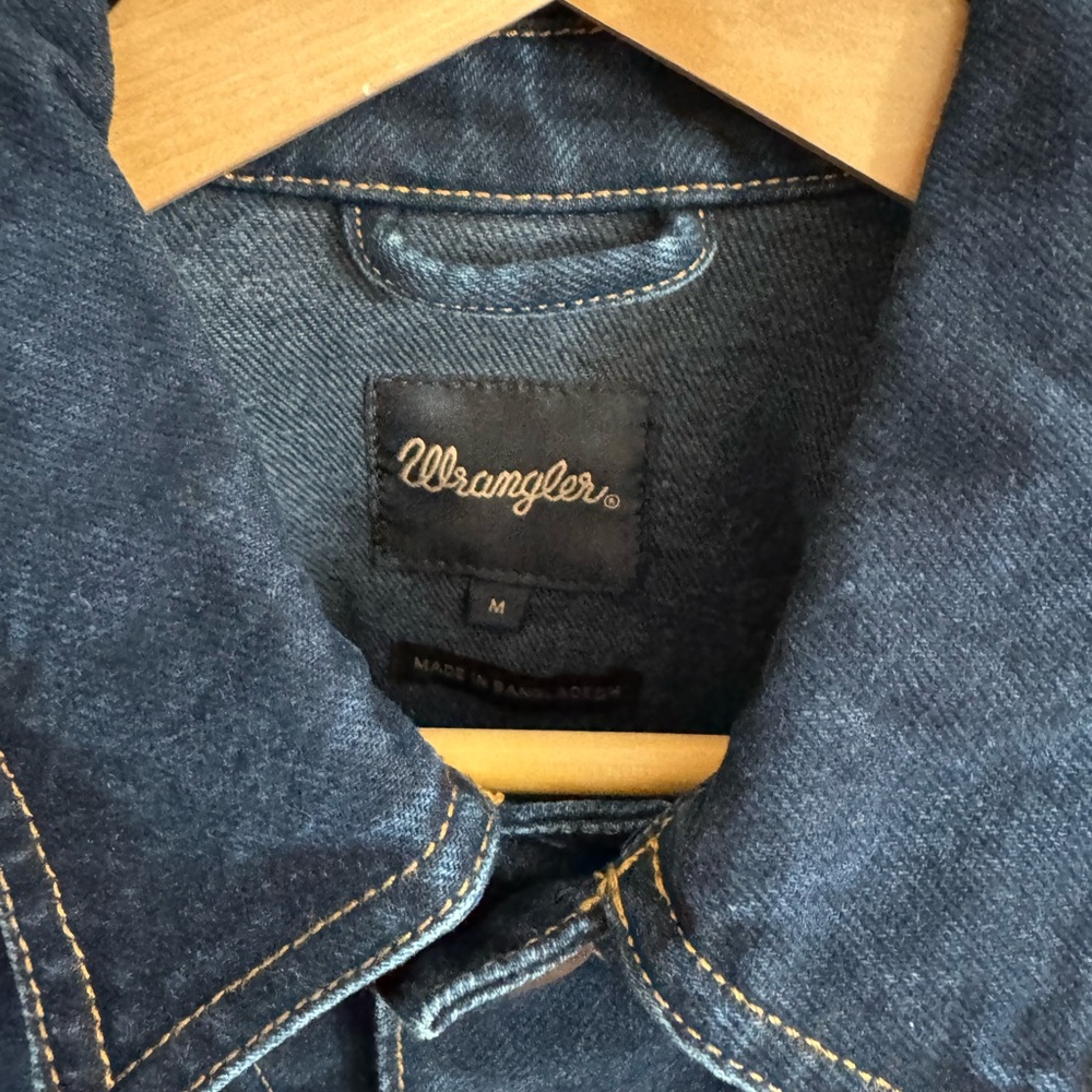 Wrangler Vintage Men's Dark Blue Denim Jacket - Picture 3 of 8